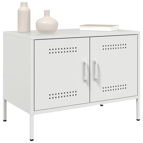 Tv-borde 2 stk. 68x39x50,5 cm stål hvid