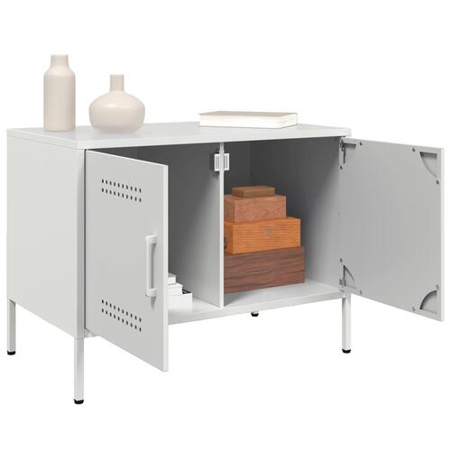 Tv-borde 2 stk. 68x39x50,5 cm stål hvid
