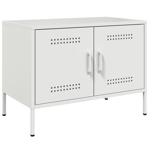 Tv-borde 2 stk. 68x39x50,5 cm stål hvid