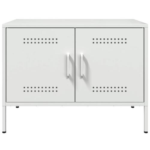 Tv-borde 2 stk. 68x39x50,5 cm stål hvid