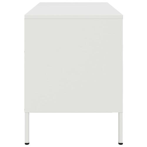 Tv-borde 2 stk. 68x39x50,5 cm stål hvid