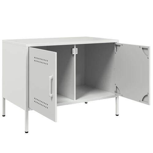 Tv-borde 2 stk. 68x39x50,5 cm stål hvid