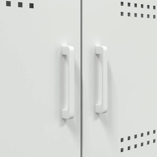 Tv-borde 2 stk. 68x39x50,5 cm stål hvid