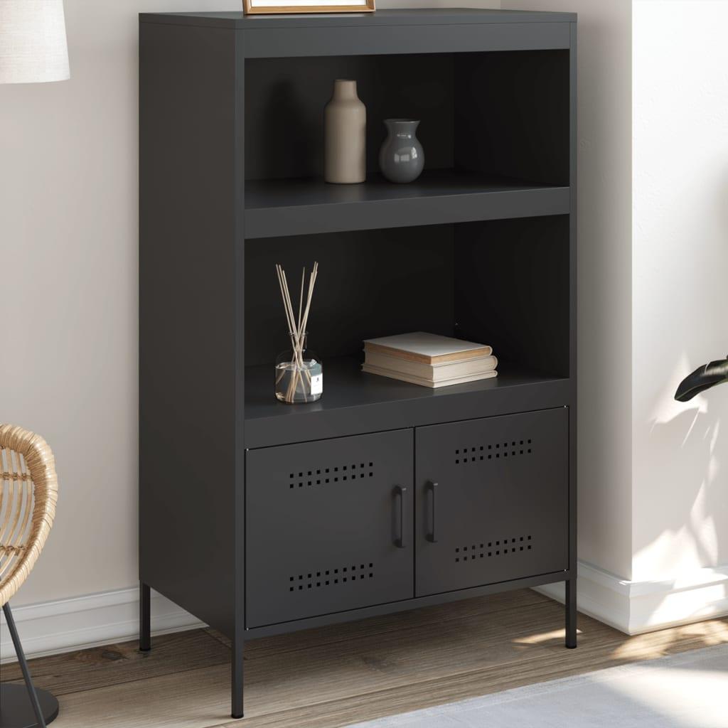 Højskab 68x39x113 cm stål sort