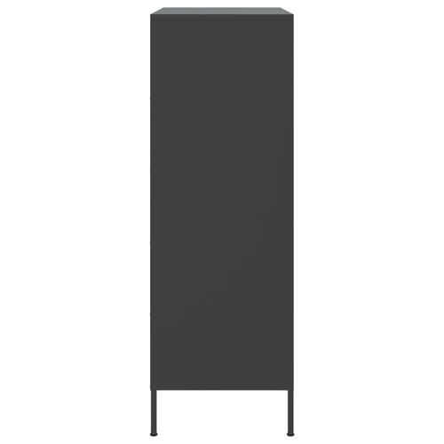 Højskab 68x39x113 cm stål sort