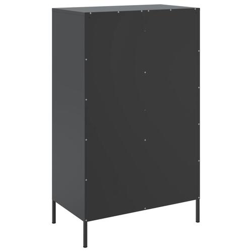 Højskab 68x39x113 cm stål sort