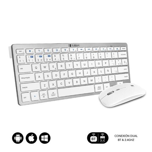 Tastatur Subblim SUBKBC-OCO010 Sølvfarvet