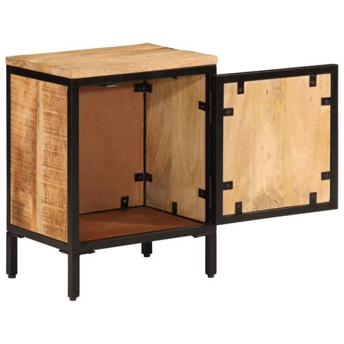 Sengebord 40x30x52,5 cm massivt ru mangotræ