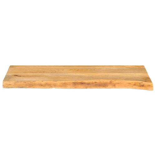 Bordplade 70x40x2,5 cm naturlig kant massivt mangotræ