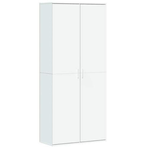 Højskab 80x35x180 cm konstrueret træ hvid