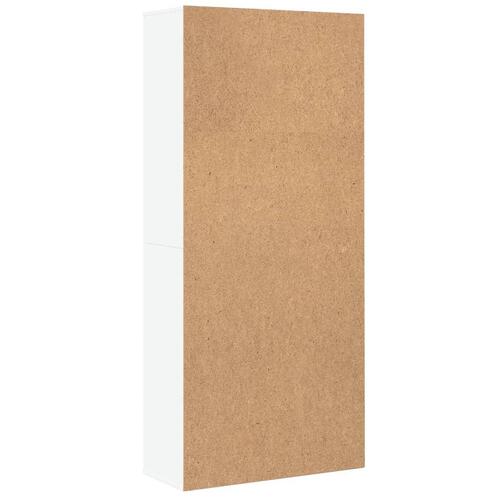 Højskab 80x35x180 cm konstrueret træ hvid