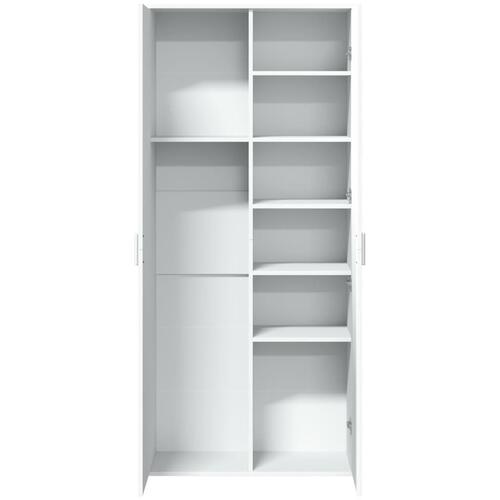 Højskab 80x35x180 cm konstrueret træ hvid