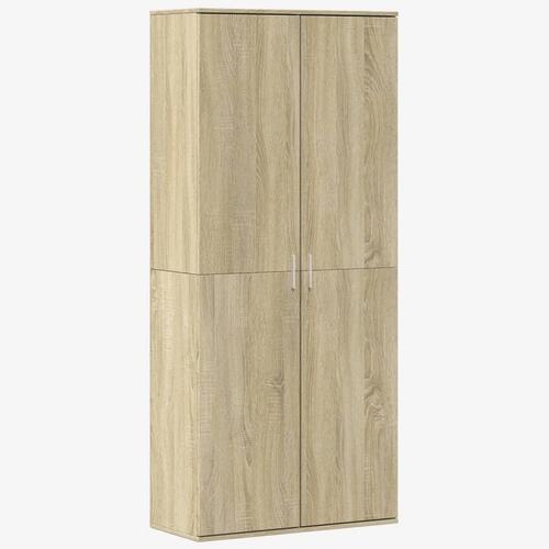 Højskab 80x35x180 cm konstrueret træ sonoma-eg
