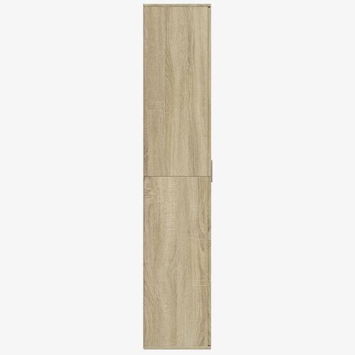 Højskab 80x35x180 cm konstrueret træ sonoma-eg