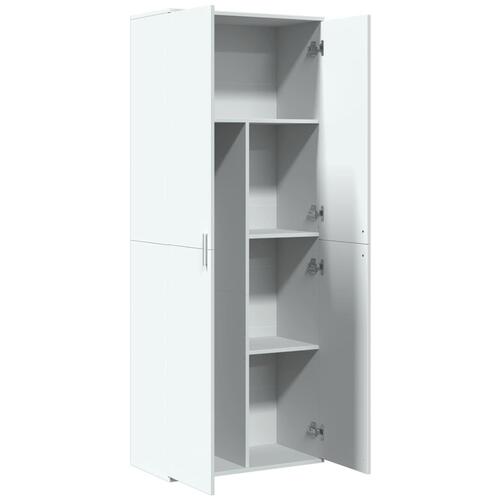 Højskab 70x35x180 cm konstrueret træ hvid
