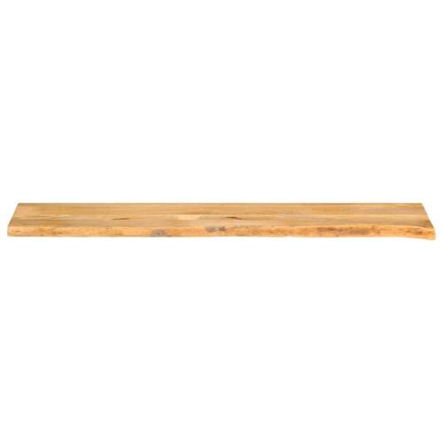 Bordplade 180x30x2,5 cm naturlig kant massivt mangotræ
