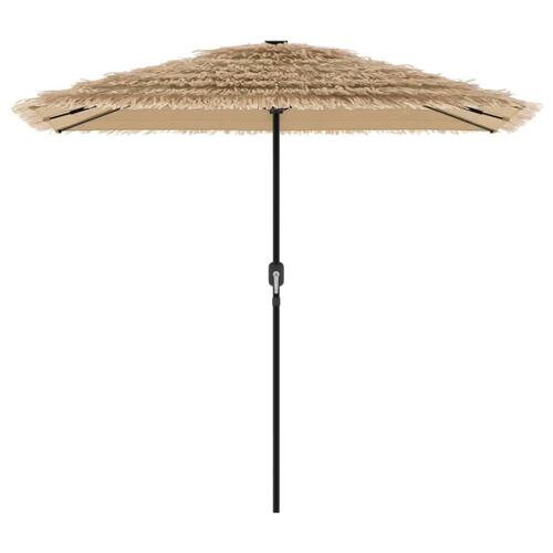 Haveparasol med stålstang 248x248x248 cm brun