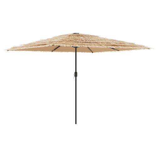Haveparasol med stålstang 288x288x225 cm brun