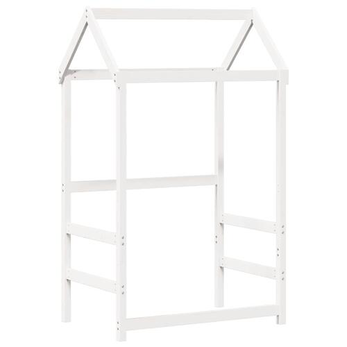 Daybed med tag 90x190 cm massivt fyrretræ hvid