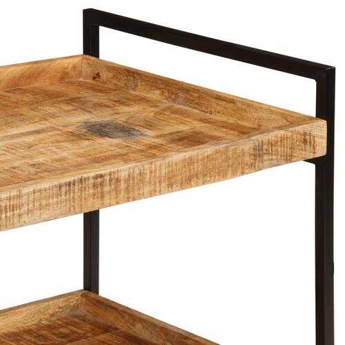 Køkkenvogn 80x55x70 cm massivt ru mangotræ