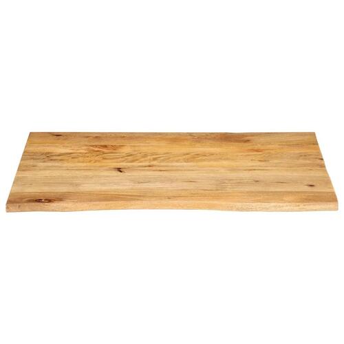 Bordplade 90x80x2,5 cm naturlig kant massivt mangotræ