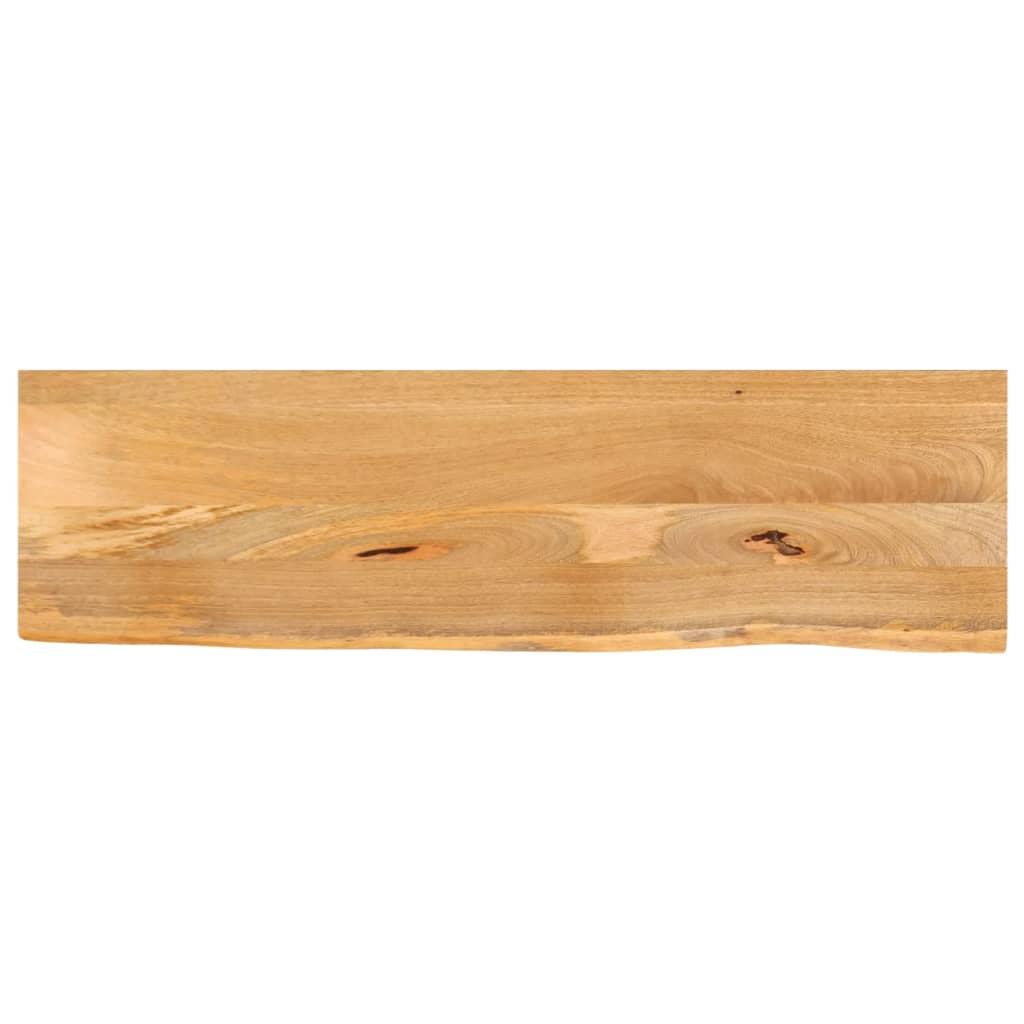 Bordplade 100x40x2,5 cm naturlig kant massivt mangotræ