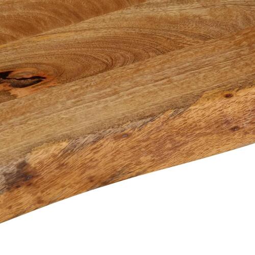 Bordplade 100x40x2,5 cm naturlig kant massivt mangotræ