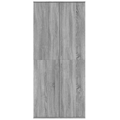 Højskab 80x35x180 cm konstrueret træ grå sonoma-eg