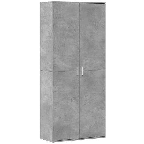 Højskab 80x35x180 cm konstrueret træ betongrå