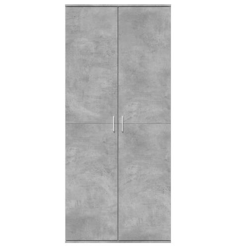 Højskab 80x35x180 cm konstrueret træ betongrå