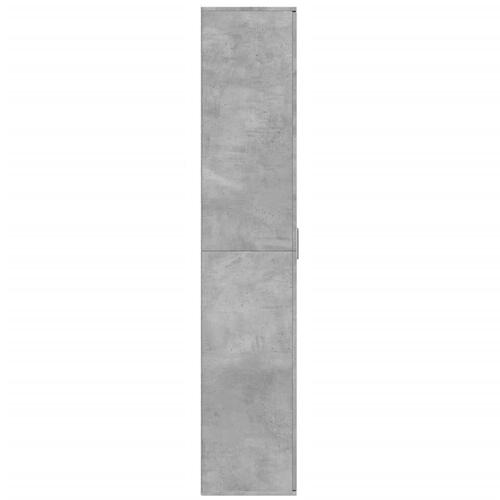 Højskab 80x35x180 cm konstrueret træ betongrå