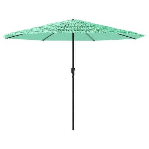 Haveparasol med stålstang 388x388x248 cm grøn