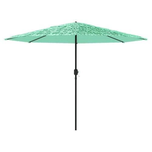 Haveparasol med stålstang 388x388x248 cm grøn