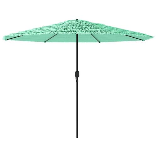 Haveparasol med stålstang 388x388x248 cm grøn
