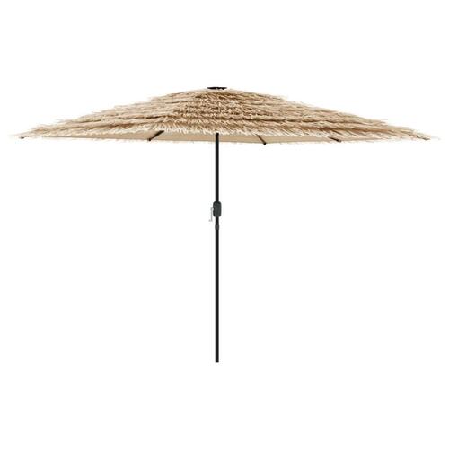 Haveparasol med stålstang 268x268x226 cm brun