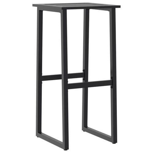 Barstole 4 stk. 38x38x80 cm pulverlakeret stål sort