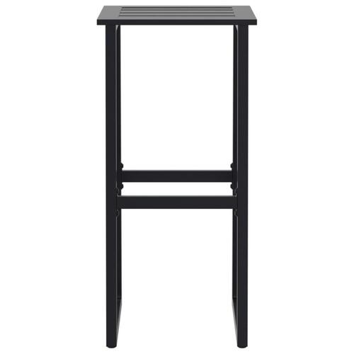 Barstole 4 stk. 38x38x80 cm pulverlakeret stål sort