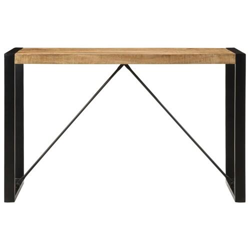 Spisebord 120x55x76 cm massivt ru mangotræ