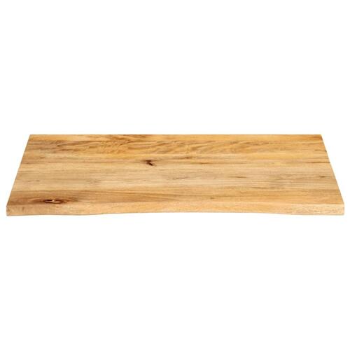Bordplade 70x60x2,5 cm naturlig kant massivt mangotræ