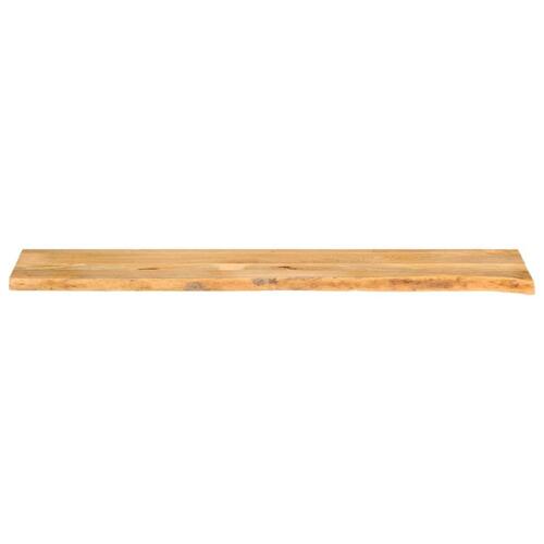 Bordplade 140x40x2,5 cm naturlig kant massivt mangotræ