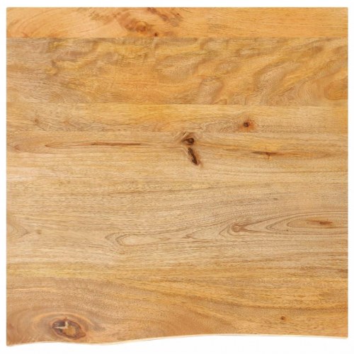Bordplade 80x80x2,5 cm naturlig kant massivt mangotræ