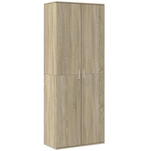 Højskab 70x35x180 cm konstrueret træ sonoma-eg