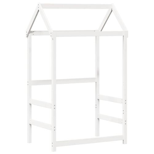 Daybed med tag 90x190 cm massivt fyrretræ hvid