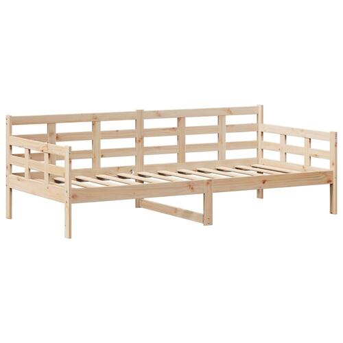 Daybed med tag 80x200 cm massivt fyrretræ