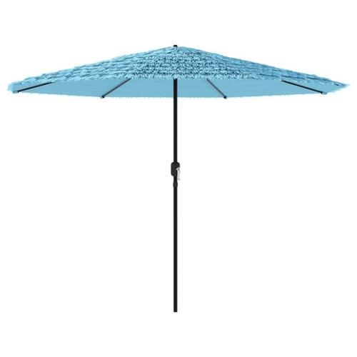 Haveparasol med stålstang 388x388x248 cm blå