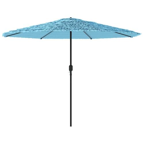 Haveparasol med stålstang 388x388x248 cm blå