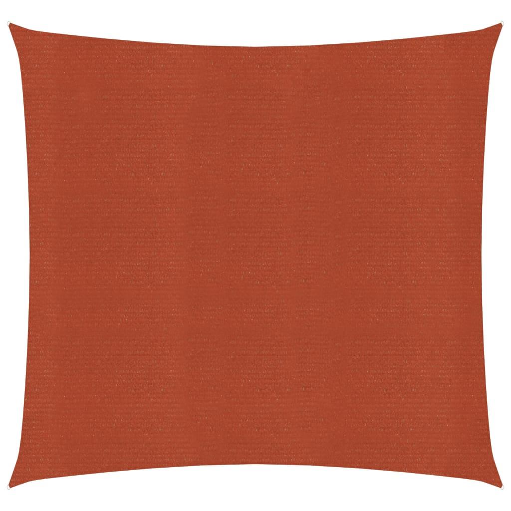 Solsejl 2x2,5 m 160 g/m² HDPE terrakottafarvet billede