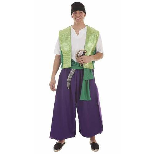 Kostume til voksne Lilla Aladdin 4 Dele L (OUTLET A+)