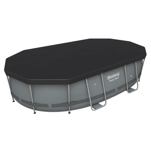 Power Steel swimmingpoolsæt 488x305x107 cm oval 56448