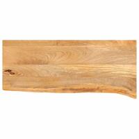 Bordplade 70x20x2,5 cm naturlig kant massivt mangotræ